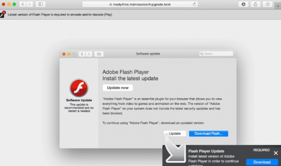 Website Redirects To Flash Player Download Mac